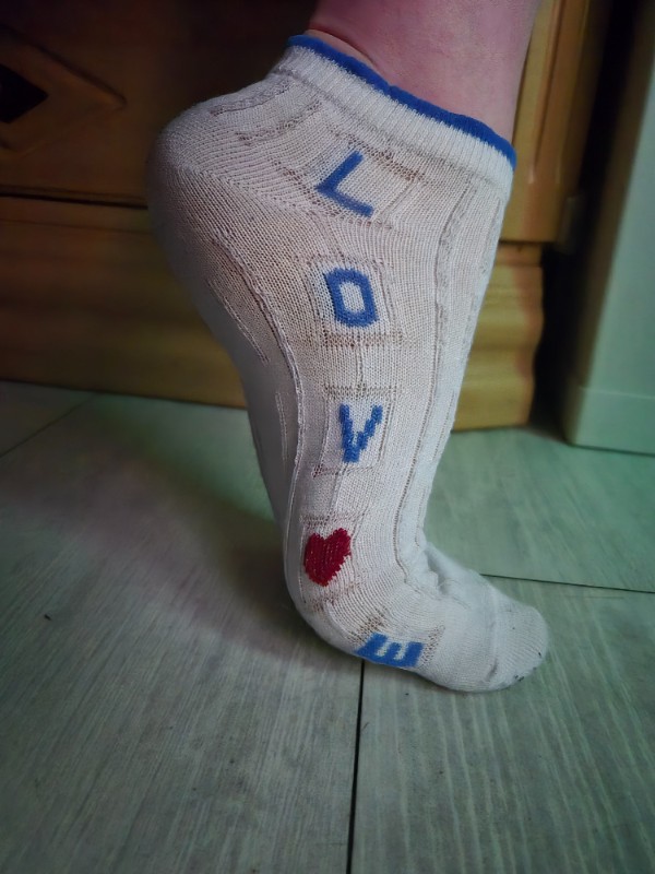1 Nacht getragene Paar Socken für Liebhaber