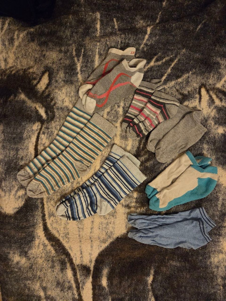 getragene Socken