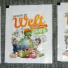 ENTDECKE DIE WELT, STICKER, GLOBUS, NEUWERTIG