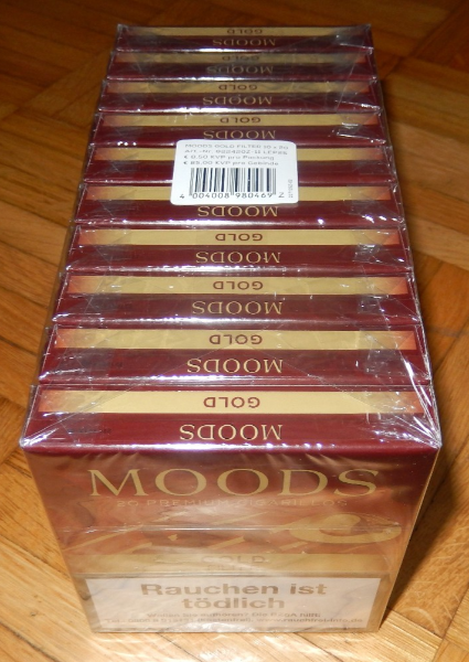 MOODS GOLD CIGARELLOS 10 x 20 ST�CK
