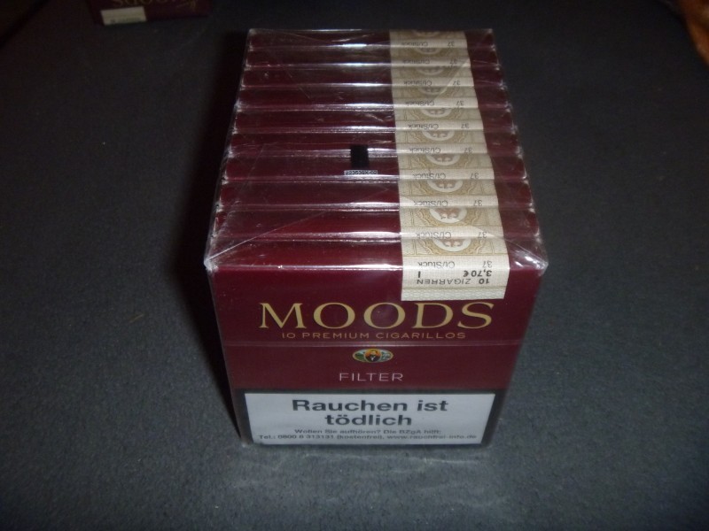 MOODS CIGARELLOS 10 x 10 ST�CK