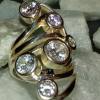 Silberring mit 6 Zirkonia