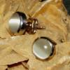 Ohrstecker platiniert mit Mondstein