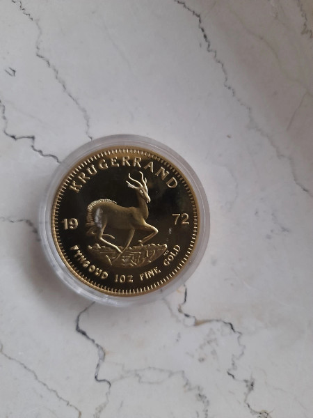 1 oz DEKO Gold M�nze Feingold Unze Kr�gerrand 1972