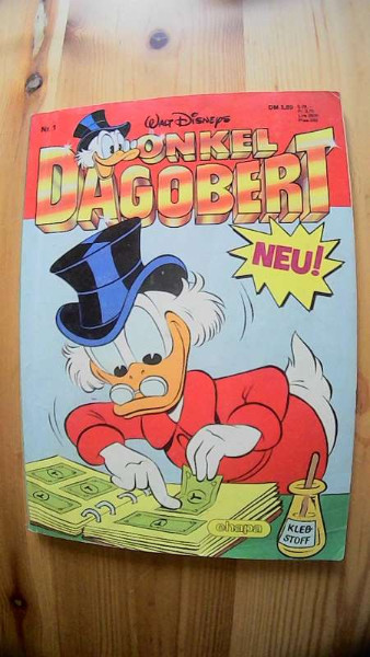 ONKEL DAGOBERT NR.1 VON 1987, COMIC TASCHENBUCH