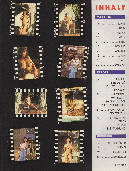 HUSTLER Magazin - Mai,Juni 1996 - Deutsche Ausgabe
