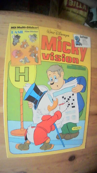 MICKY VISION NR.2 VON 1987 + AUFKLEBER, 2 .AUFLAGE