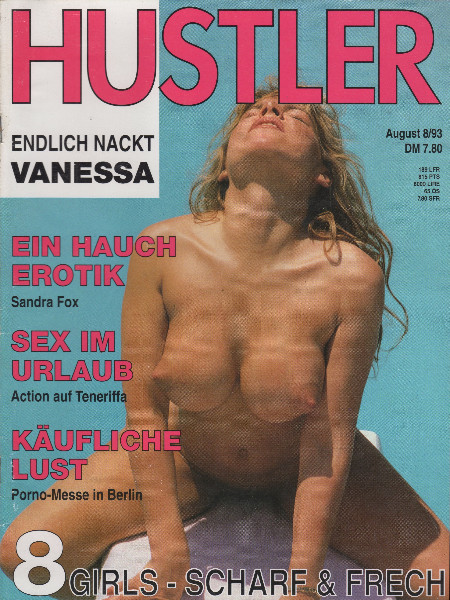 HUSTLER Magazin - August 1993 - Deutsche Ausgabe