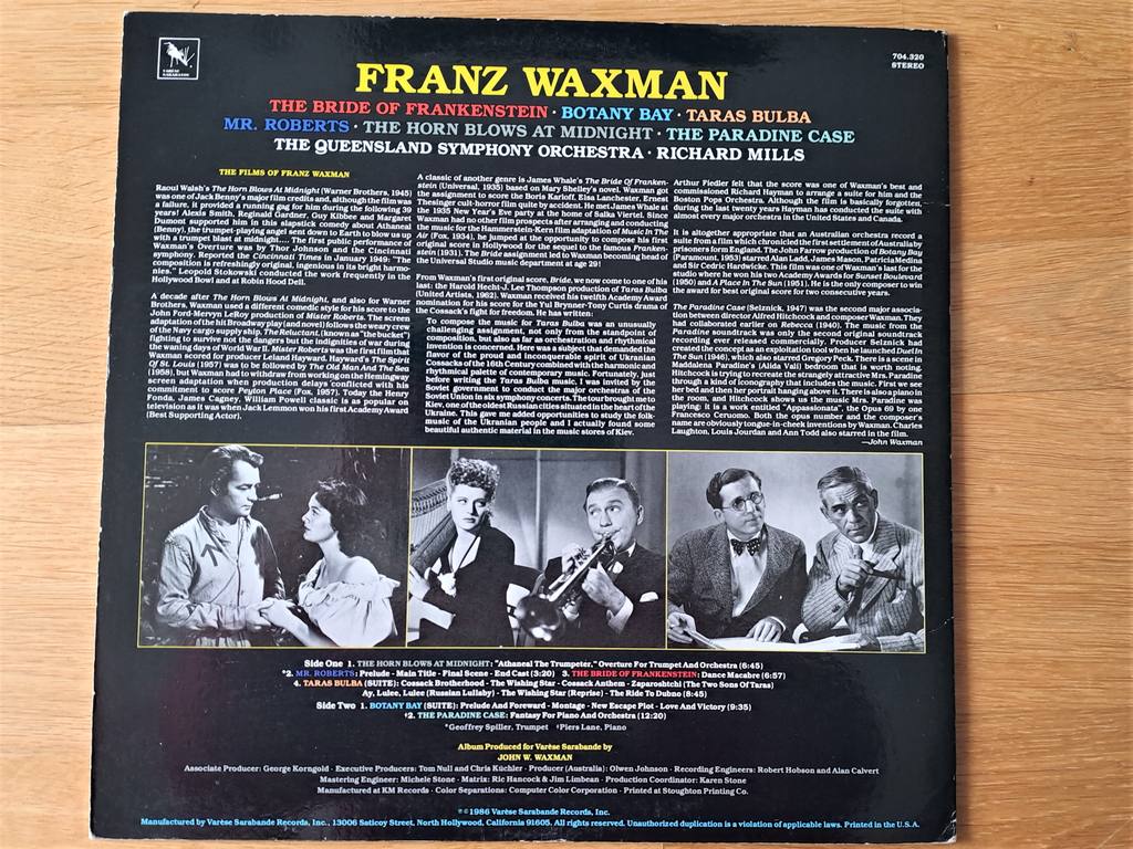 New Recordings from the Films of Franz Waxman (OST