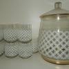 Vintage Bowle Set Glas