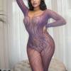 DAMEN CATSUIT,  GR.  XS,  VIOL...