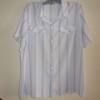 DAMEN BLUSE,  GR.  XL,  BLAU- ...