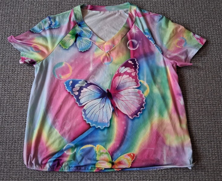 Mehrfarbiges Damen-T-Shirt, Gr��e 1XL, Top Zustand