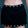 Minirock mit Knopf Dekoration