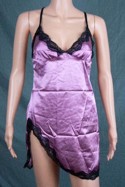 Satin Nachthemd - Violett