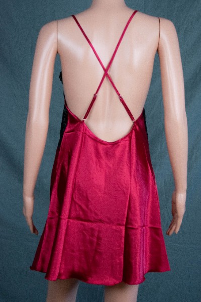 Satin Nachthemd - Rot