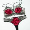 2-teiliges Dessous-Set - durchsichtig