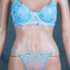 Sexy Dessous Set - BH - Slip - Hellblau