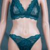 Sexy Dessous Set - BH - Slip - Dunkelgr�n