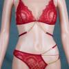Sexy Dessous Set - BH - Slip - Ketten Design