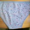 DAMEN SLIP HELLBLAU MIT BLUMEN GR.S, NEU