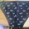 DAMEN SLIP SCHWARZ MIT BLUMEN, GR.S, NEU