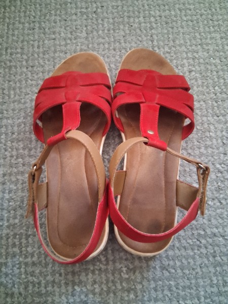 Damen Sandalen aus Leder  Gr��e 39