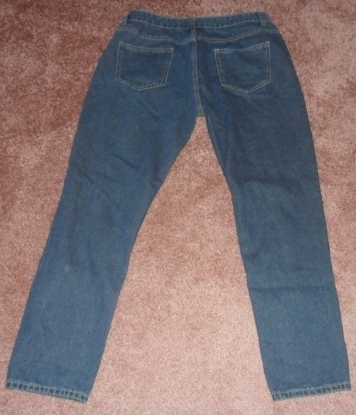 Damen Jeans in Blau im Destroyed Look, Gr��e XL