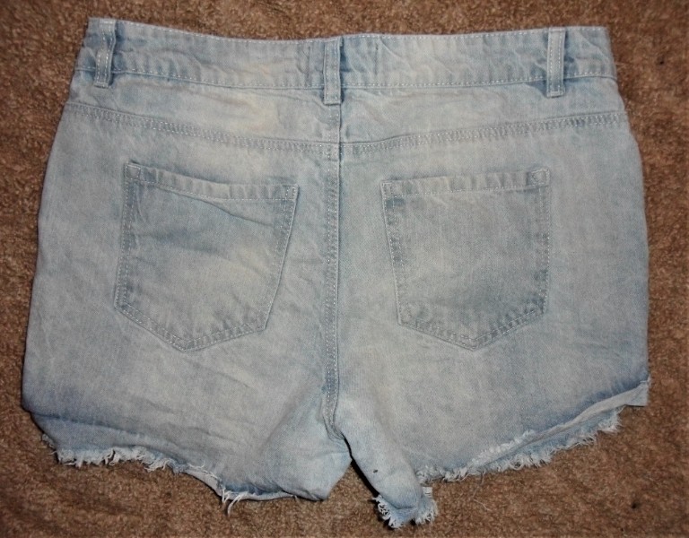 Damen Sommer Destroyed Jeans Shorts Gr��e 38