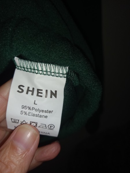 Damen Shein Fleece Pullover Gr��e L