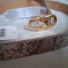 Damen Kunstleder G�rtel mit go...